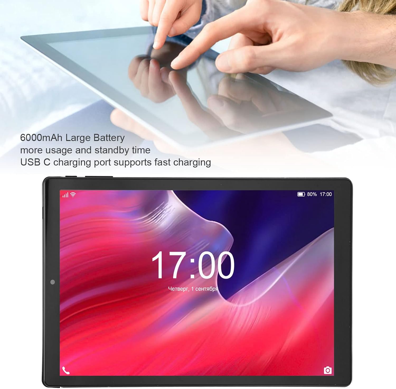 Zopsc Tablet Android de 10 pulgadas, tableta de 10 pulgadas IPS HD para niños, 3 GB de RAM 64 GB ROM 128 GB Expandir Octa Core Processor Tablet,