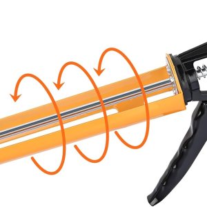 Pistola de calafatear, pistola de calafateo manual ajustable con regulación sin goteo, pistola de silicona selladora para tubos de calafateo de 10 Pistola de calafatear, pistola de calafateo manual ajustable con regulación sin goteo, pistola de silicona selladora para tubos de calafateo de 10