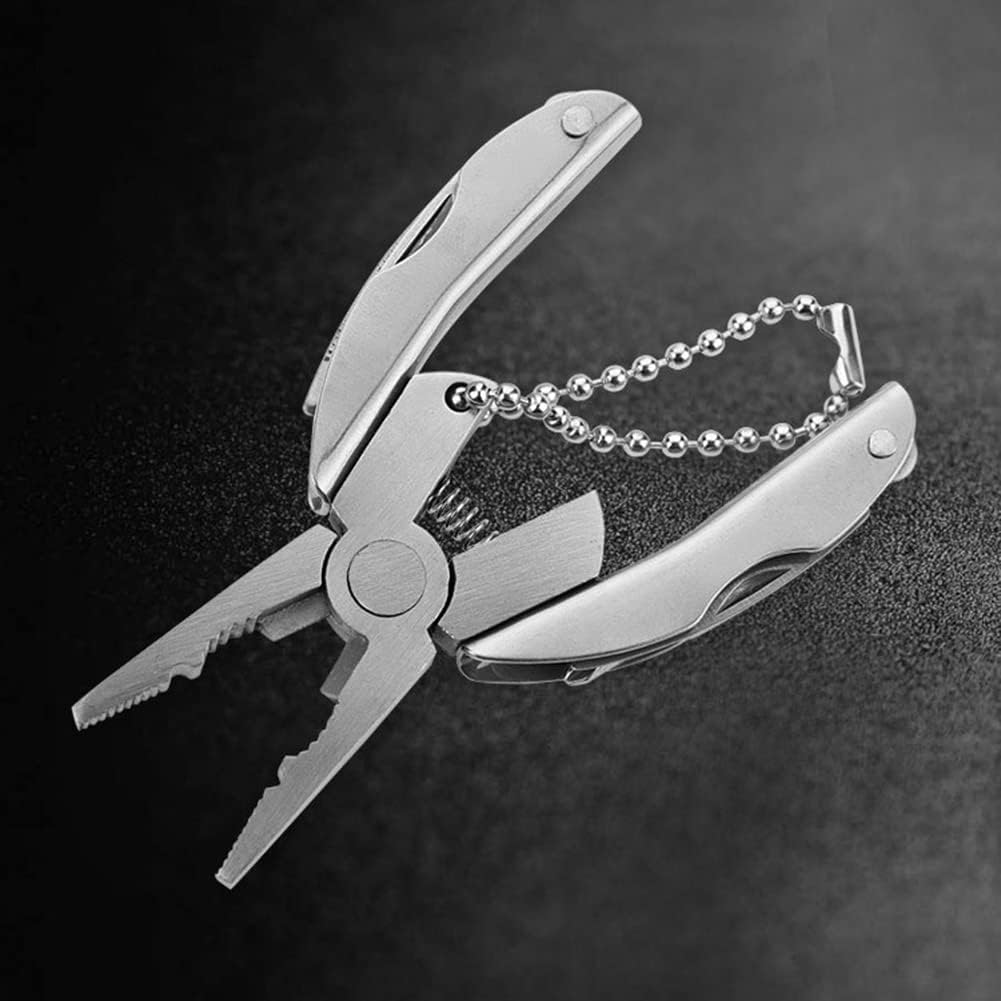 AKOAK 1 paquete de alicates multiusos, cuchillo duradero de acero inoxidable para exteriores, martillo de seguridad, para supervivencia, campamento,