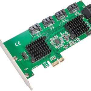 Syba 8 puertos SATA III a PCIe 3.0 x1 tarjeta de expansión no RAID doble ASM1064 soporte de perfil bajo, SD-PEX40163 Syba 8 puertos SATA III a PCIe 3.0 x1 tarjeta de expansión no RAID doble ASM1064 soporte de perfil bajo, SD-PEX40163