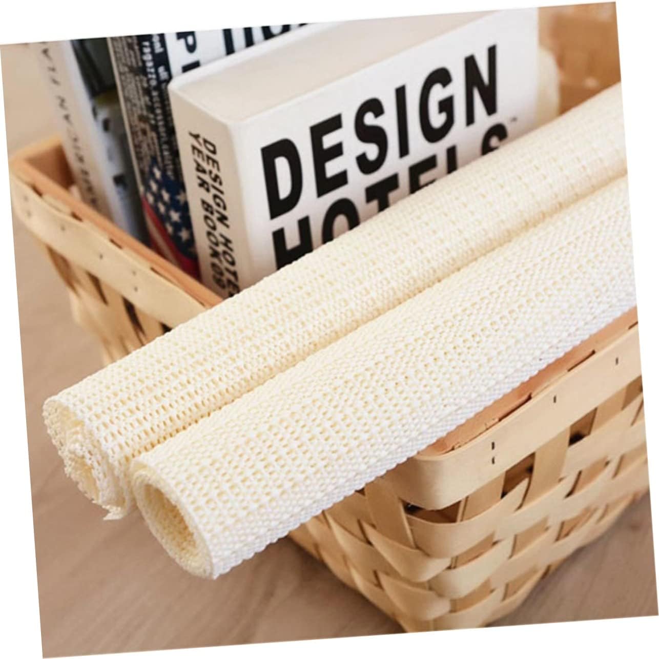 Cabilock Tapete antideslizante para dormitorio, 2 unidades, antideslizante, tapete para escritorio, cajón, para suelos de madera dura, debajo de la