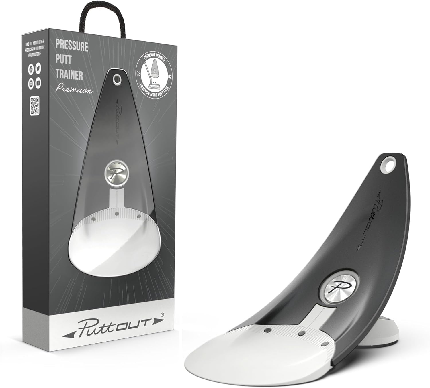PuttOUT Entrenador de putt de presión prémium perfecciona tu putting de golf
