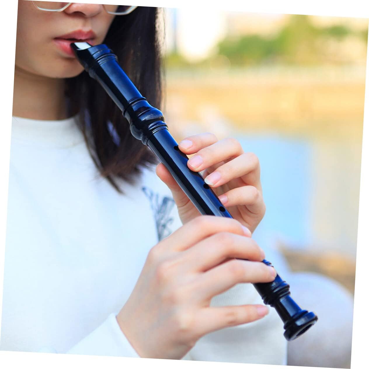 Grabadora de instrumento de madera para clarinete musical para niños niños musicales para niños 1 juego flauta artista C grabadora de llaves para