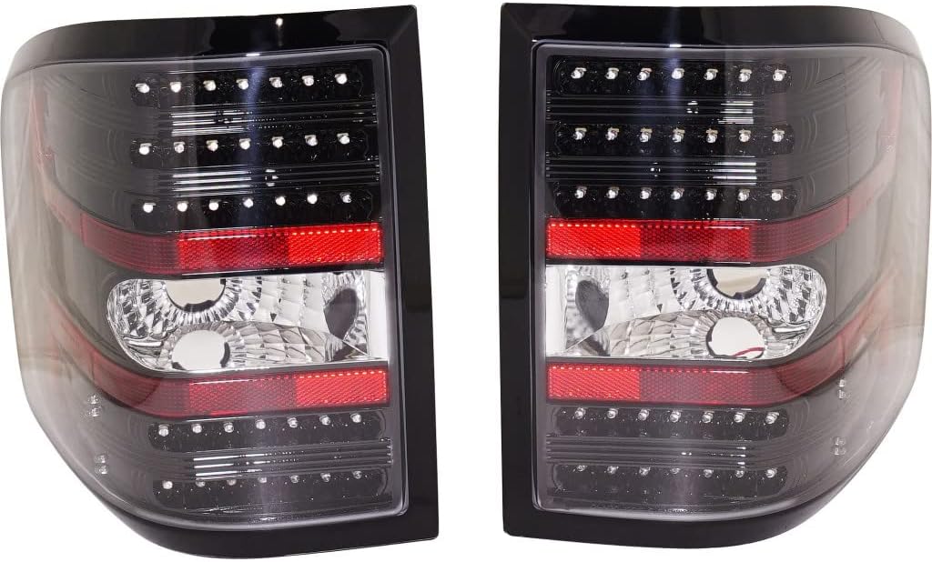 Para Ford F-150 2004-2008 Luz trasera LED Negro Flareside Tipo conductor y lado del pasajero  FO2811192