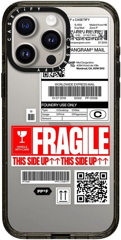 CASETiFY Funda Impact para iPhone 15 Pro Max 4 veces probada contra caídas de grado militar  protección contra caídas de 8.2 pies – Impresión de
