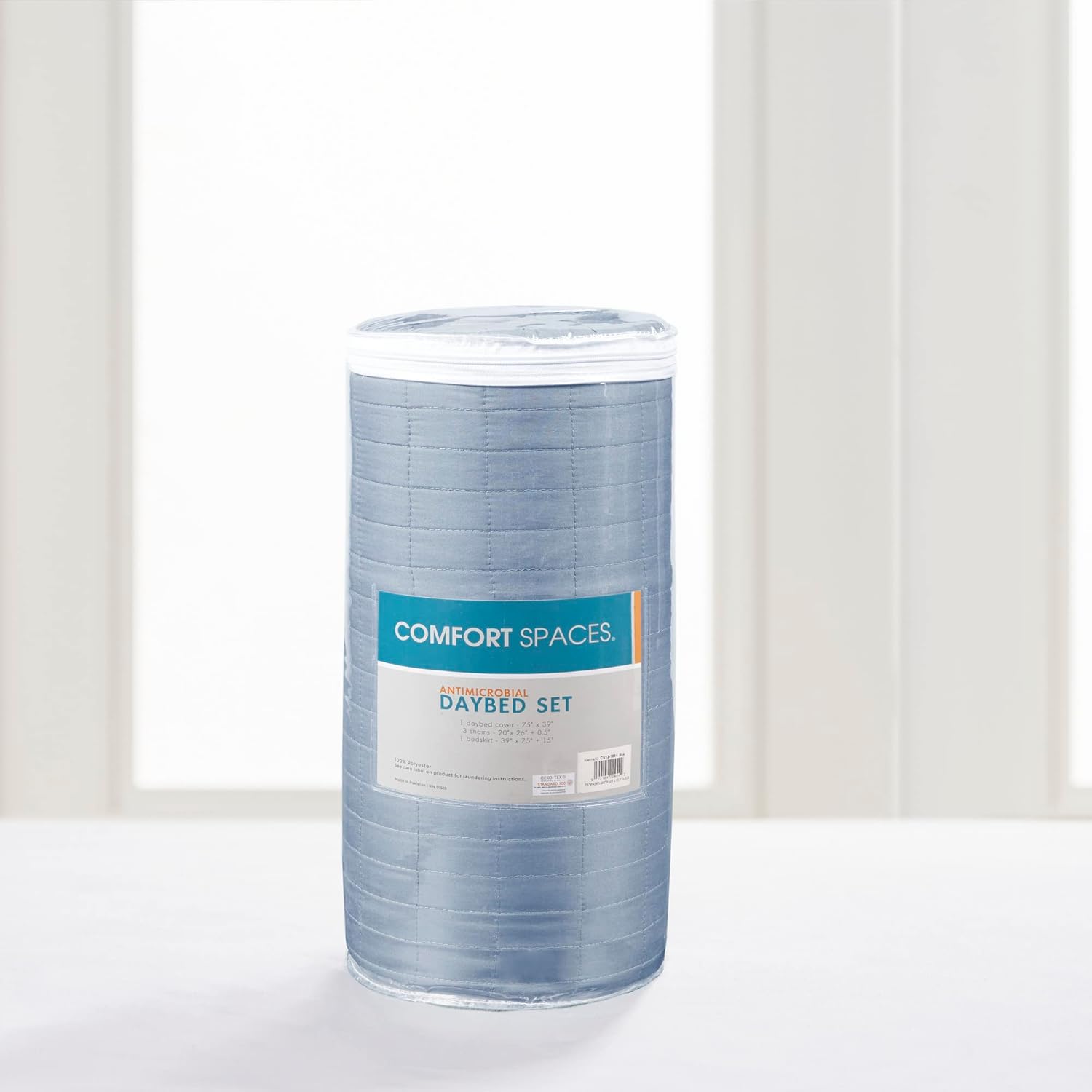 Comfort Spaces – Funda de sofá cama de lujo de doble cara, acolchada, ropa de cama acogedora para todas las estaciones con falda de cama, fundas a