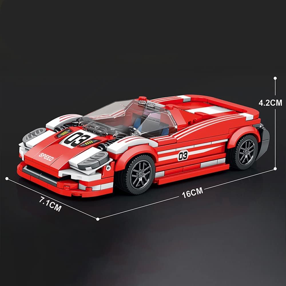 MISINI 680 Speed Racing Car Building Blocks Set, MOC Sports Car Building Kit, Cool Toy for KidsBoys, and Girls Ages 6+, Gifts Building Blocks Set