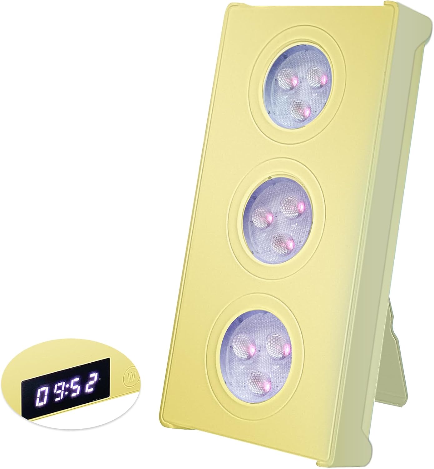 Terapia de luz roja en casa – SMATFARM Dispositivo de terapia de luz infrarroja de 660 nm y lámpara de luz infrarroja cercana para alivio del dolor,