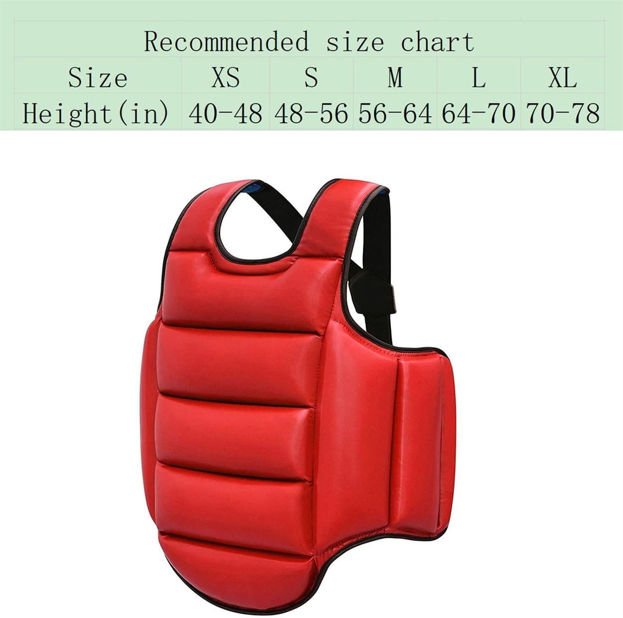 Taekwondo Sparring – Protector de pecho, protector de cuerpo de boxeo reversible, Kickboxing MMA Muay Thai Chest Guard, entrenamiento de boxeo