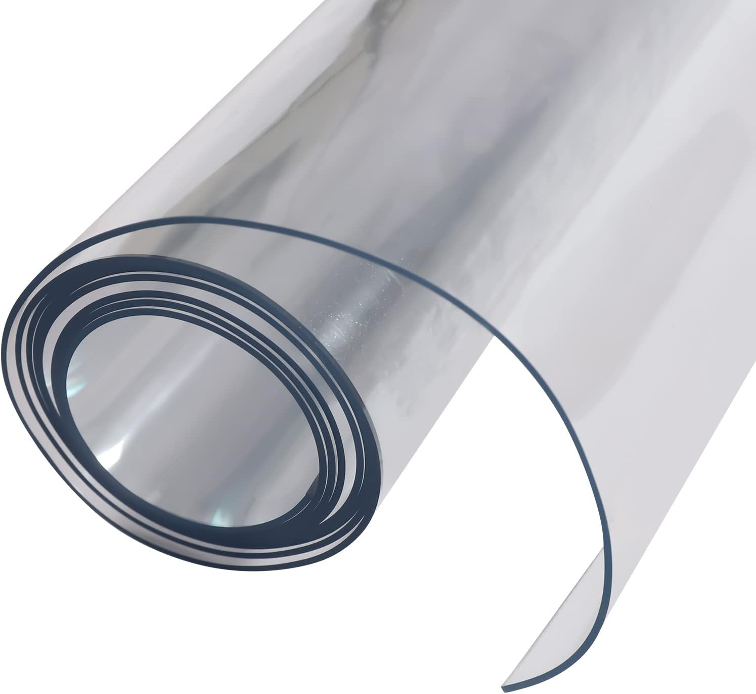 Titunjian Protector transparente para mesa, 0.079in de grosor, tapete de PVC impermeable, protección superior de mesa para cocina, café, tocador (42