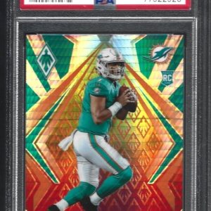 PSA 10 TUA TAGOVAILOA ROOKIE CARD SHORT PRINT PANINI FIRE BURST DOLPHINS SUPERSTAR QUARTERBACK GRADED PSA GEM MINT 10 PSA 10 TUA TAGOVAILOA ROOKIE CARD SHORT PRINT PANINI FIRE BURST DOLPHINS SUPERSTAR QUARTERBACK GRADED PSA GEM MINT 10