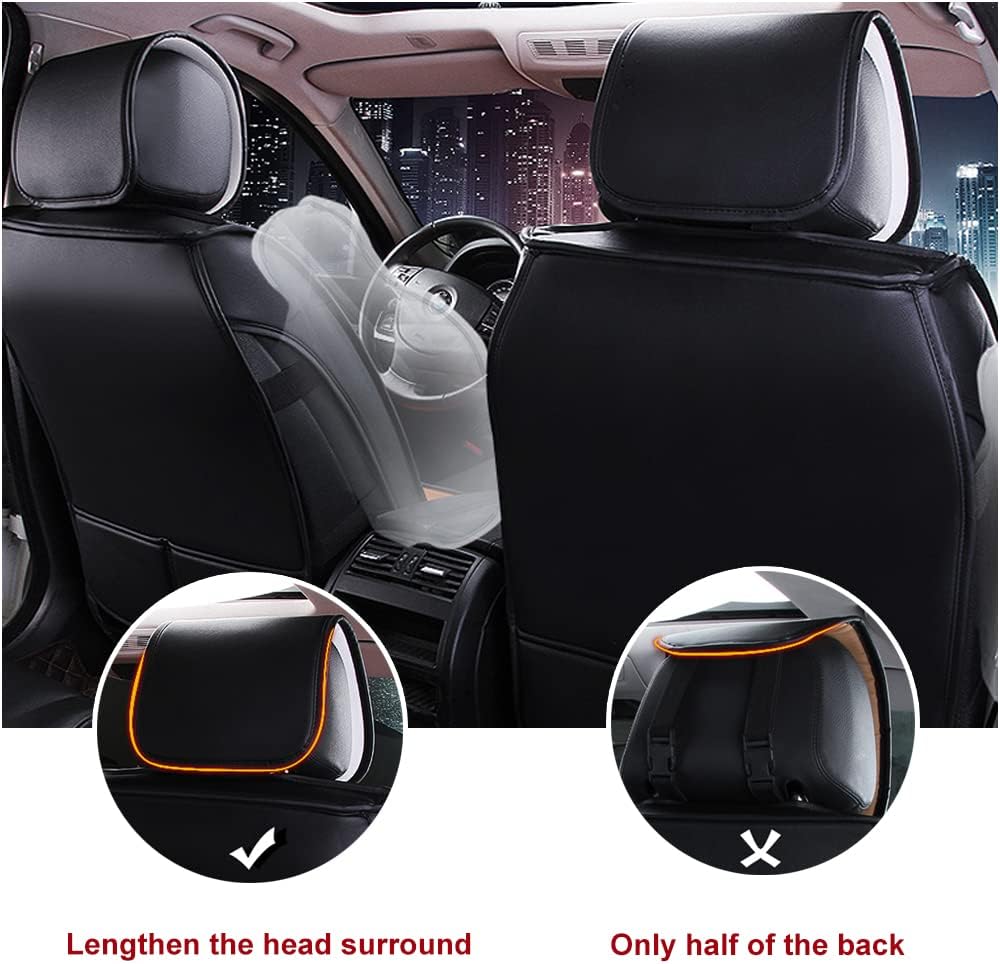 Fundas de asiento de automóvil para Volvo XC40, fundas de cojín de cuero sintético para 5 pasajeros, transpirables e impermeables, color negro café