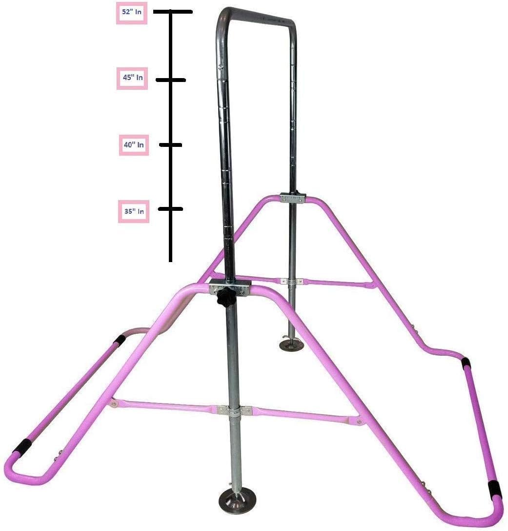 XINDONGSHENG – Barra de gimnasia atlética expansible para niños, barra de equilibrio para entrenamiento junior, gimnasio, color morado con 2 pies x