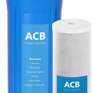 Express Water Filtro de agua para toda la casa, sistema de filtración de agua para el hogar de 1 etapa, filtro de carbono, incluye manómetros, fácil Express Water Filtro de agua para toda la casa, sistema de filtración de agua para el hogar de 1 etapa, filtro de carbono, incluye manómetros, fácil