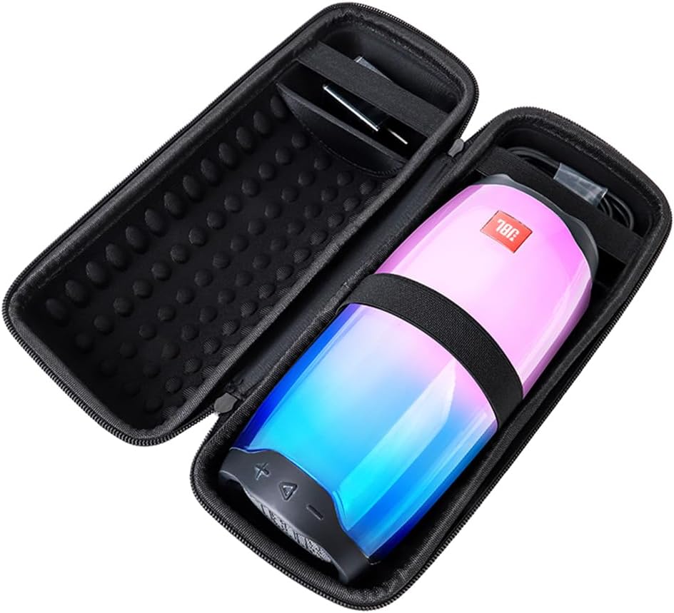 Funda de almacenamiento para altavoces JBL Pulse 4 con correa para el hombro y la mano, funda de transporte rígida de EVA para viaje, funda