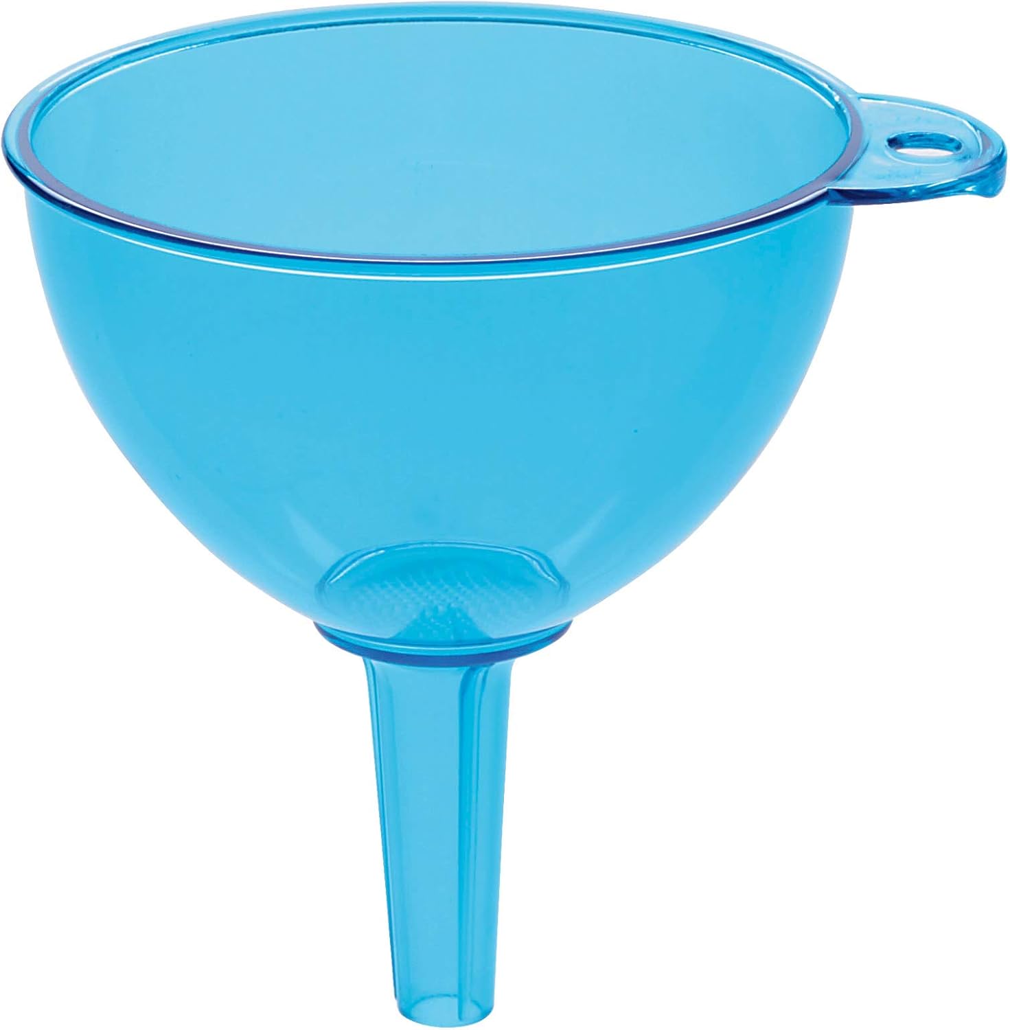Uniware Embudo de plástico resistente, fabricado en Italia (azul)