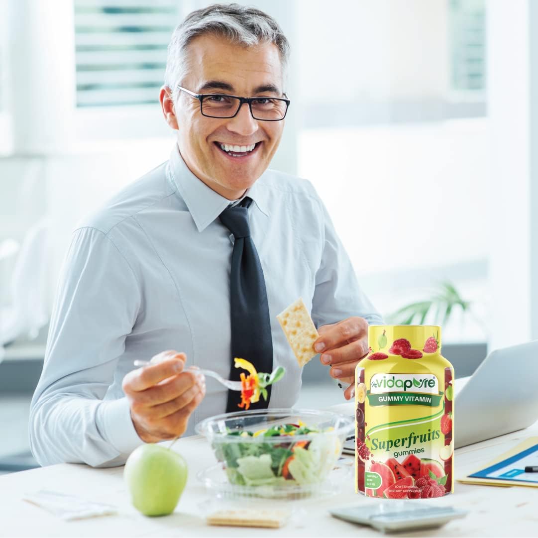 Amazing Superfruits Star Gummies Vitaminas A, C, E, Zinc, Acai Berry, Acerola, Goji, raíz de remolacha, fresa, grosella espinosa. Sabor frambuesa y