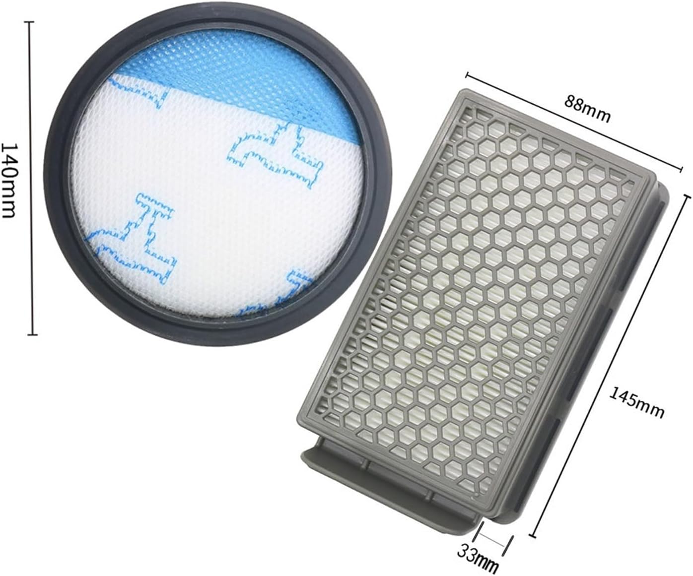 Kit de piezas para aspiradora, kit de filtro de accesorios de alimentación compacta. Compatible para Rowenta RO3715 RO3759 RO3798 RO3799 RO3718
