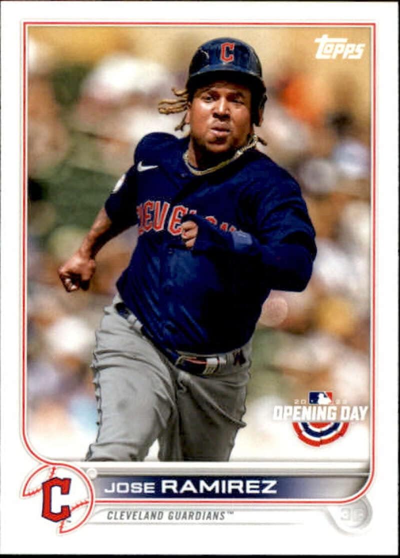 2022 Topps Opening Day #42 Jose Ramirez Cleveland Guardians MLB Baseball Trading Card