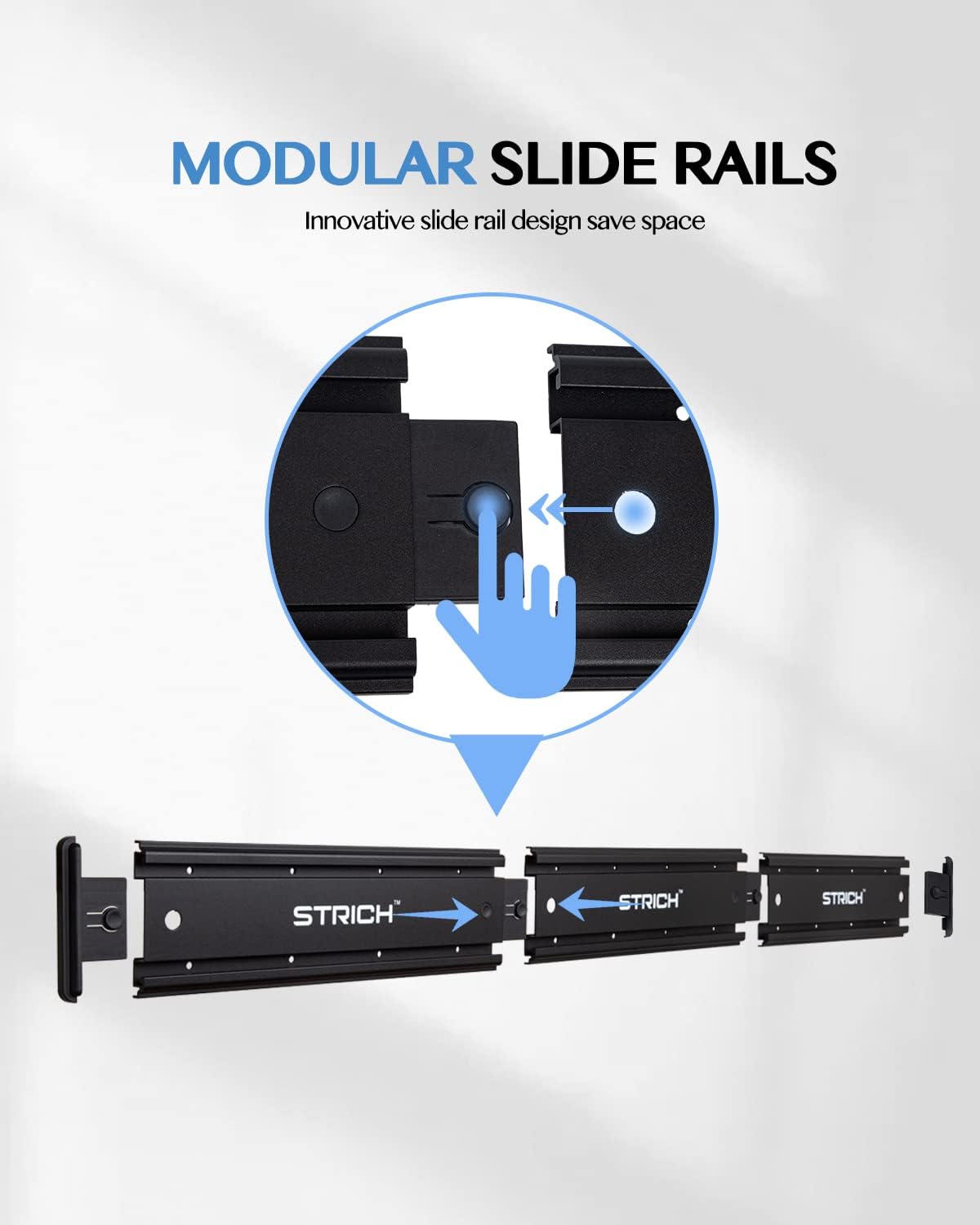STRICH Perchas de montaje en pared para múltiples guitarras, capacidad para 5 guitarras, soporte de metal de aluminio fuerte para guitarra, soporte
