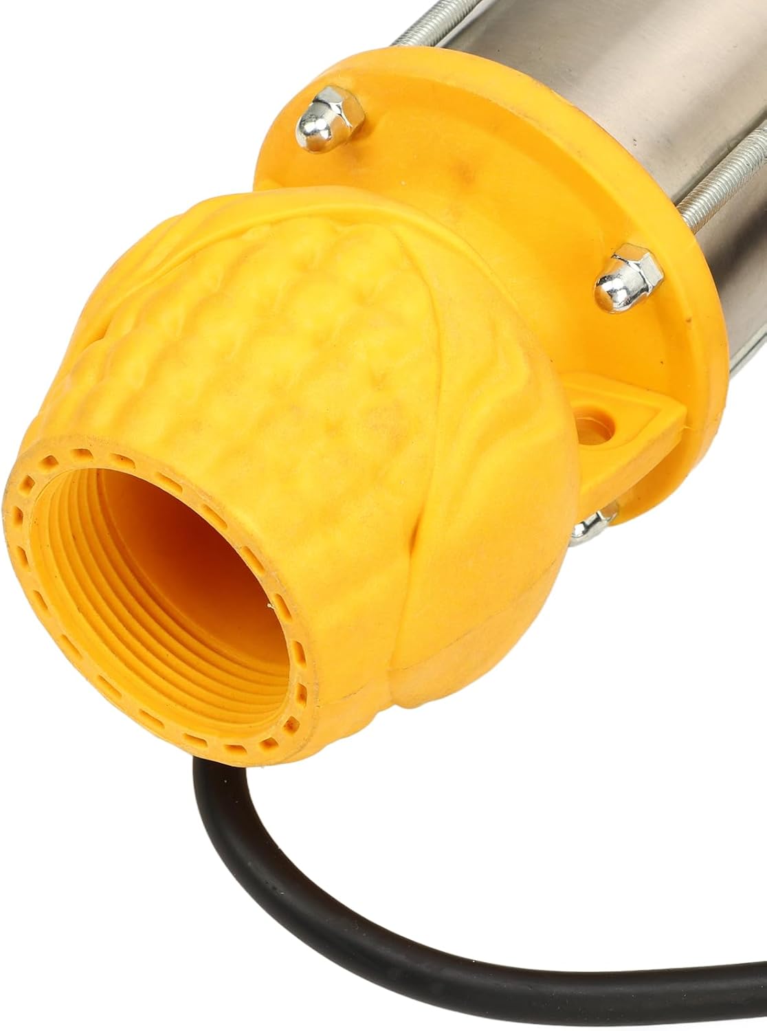 Bomba de pozo profundo DC 400W 59.1 ft Lift Bomba de pozo profundo sumergible solar de gran flujo con junta de salida de 1 pulgada 1.5 pulgadas 2