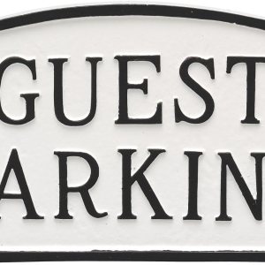 Placa de metal fundido para aparcamiento de invitados – Placa de exhibición de pared o césped – Letrero de estacionamiento – Placa de negocios – Placa de metal fundido para aparcamiento de invitados – Placa de exhibición de pared o césped – Letrero de estacionamiento – Placa de negocios –