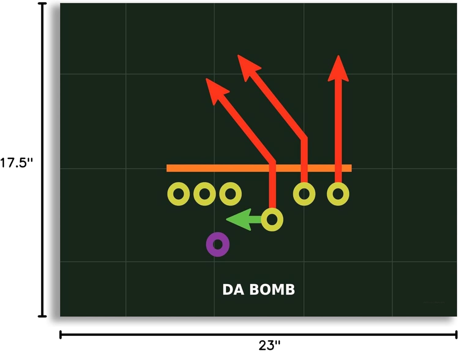 Blitz Da Bomb Play From Madden Video Game  Póster de fútbol de 17.5 x 23 pulgadas para decoración de pared  Carteles e imágenes de recuerdos