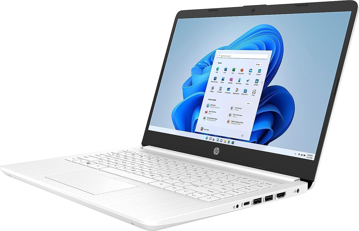 HP Laptop ultraligera de 14 pulgadas para estudiantes y negocios, Intel Quad-Core N4120, 16 GB de RAM, 128 GB de almacenamiento (64 GB eMMC + 64 GB