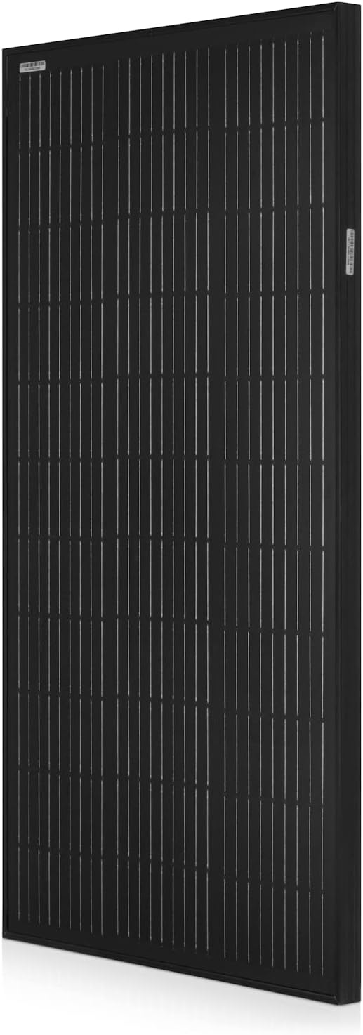 Spartan Power Panel solar de 100 W, 9 barras de autobús, color negro, ideal para RV, remolque, cámper, barco, cabina, granja, SP-100W
