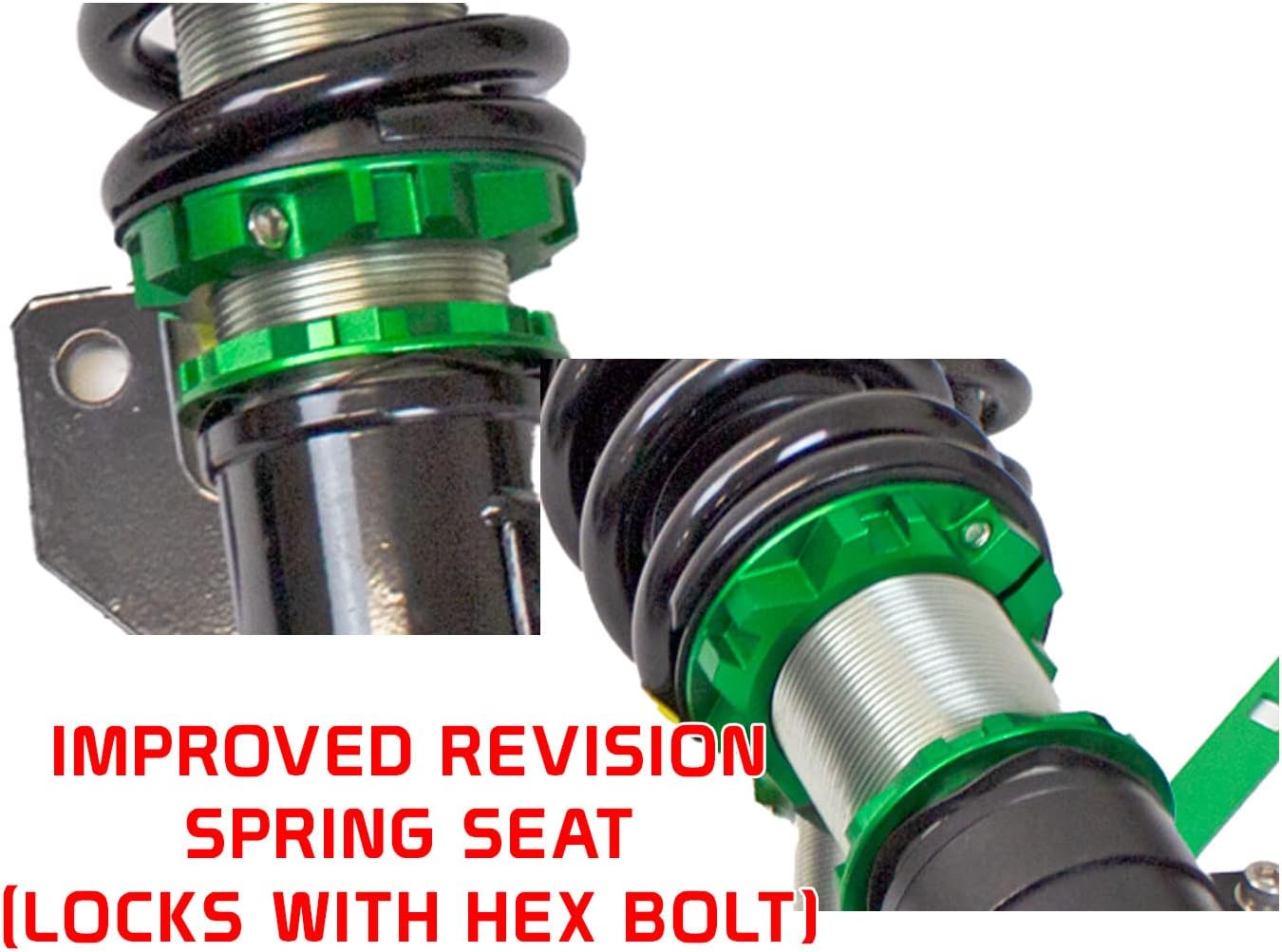 R9-HS2-060_1 compatible con Volkswagen Golf (MK7) 2015-20 Hyper-Street II Kit de coilover con ajuste de fuerza de amortiguación de 32 vías (1.949