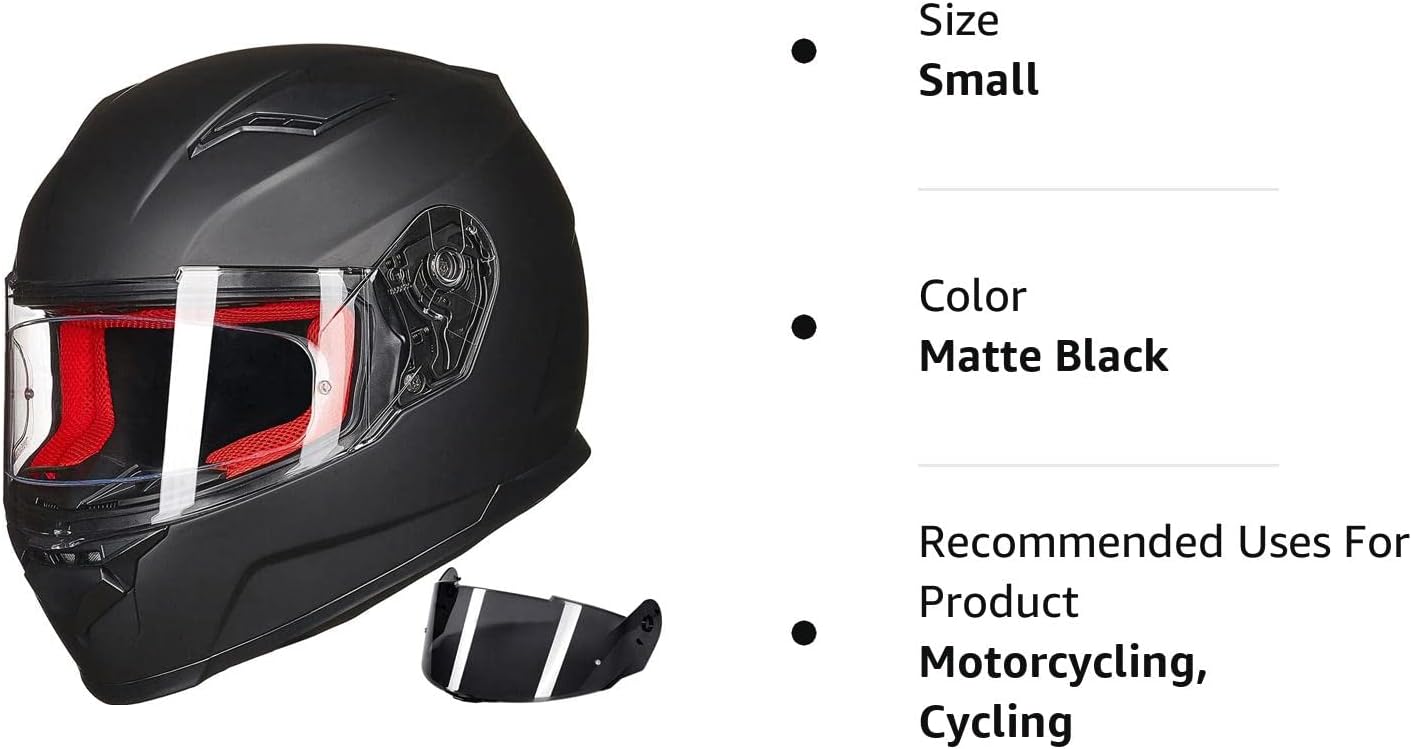 ILM Casco de motocicleta de cara completa para hombres y mujeres, casco deportivo dual Pinlock anti niebla para motos de nieve para adultos, modelo