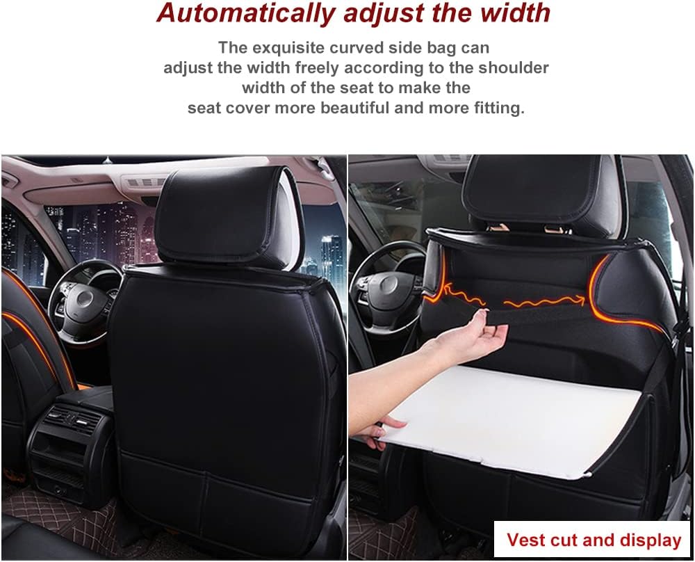 Fundas de asiento de automóvil para Volvo XC40, fundas de cojín de cuero sintético para 5 pasajeros, transpirables e impermeables, color negro café