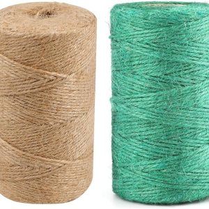 Cuerda de cáñamo de yute  656 pies 0.079 in 3 capas de arpillera natural para manualidades, decoración, agrupación, embalaje, regalos, obras de Cuerda de cáñamo de yute  656 pies 0.079 in 3 capas de arpillera natural para manualidades, decoración, agrupación, embalaje, regalos, obras de