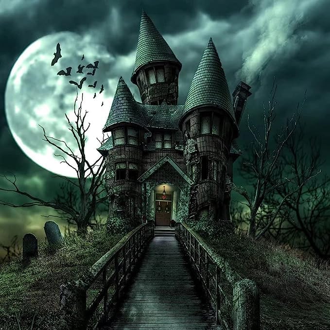 Spooky House – Rompecabezas de 500 piezas de rompecabezas desafiante y estimulante, arte de pared, regalo único.