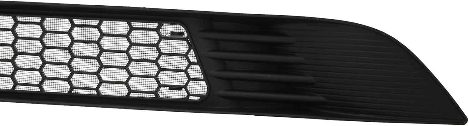 Rejilla delantera de malla, 2 unidades, ABS antidesgaste, color negro brillante, práctica rejilla de ventilación para parachoques de automóvil,