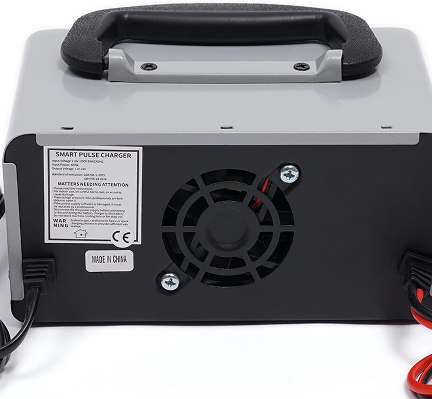 Cargador de batería de coche, cargador de batería de plomo y litio de 12 V24 V con pantalla LCD, mantenimiento de batería inteligente carga de goteo