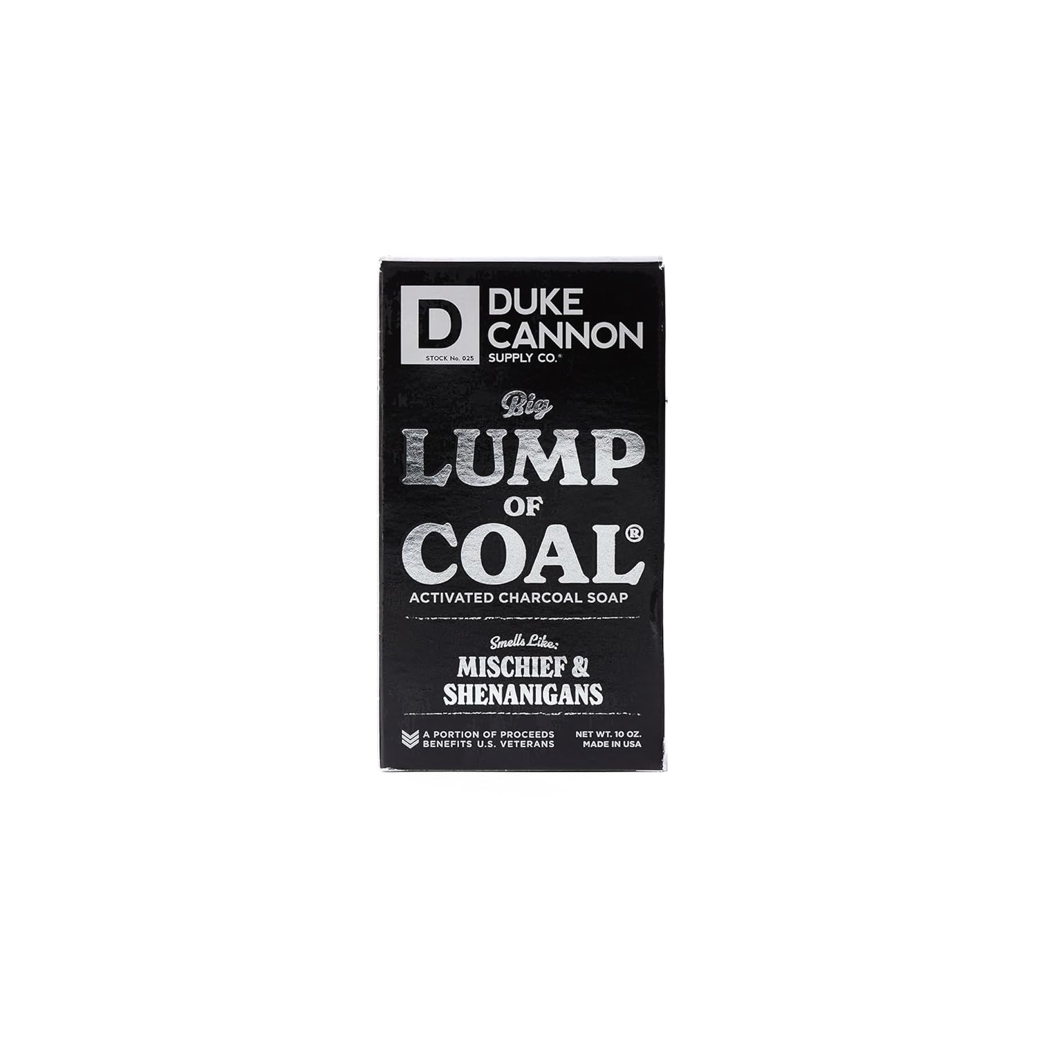 Duke Cannon Supply Co. Big Ass Lump of Coal – Jabón en barra, paquete de 1