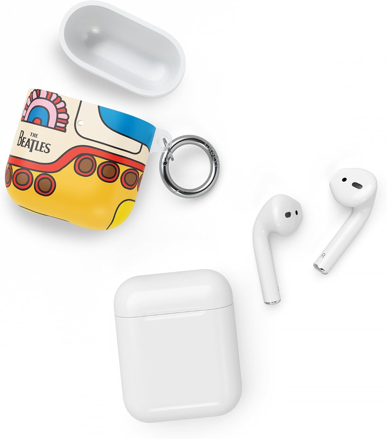 Casely Funda diseñada para AirPods 1  Beatles  Yellow Submarine  AirPods