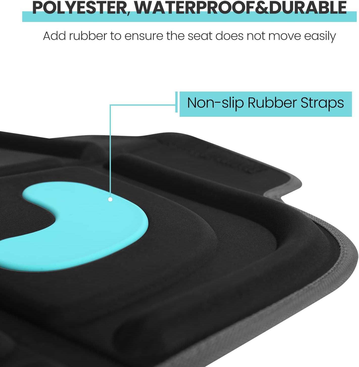 HEYTRIP Protector de asiento de automóvil, paquete de 2, alfombrilla de asiento de automóvil orientada hacia atráshacia adelante para niños de 0 a
