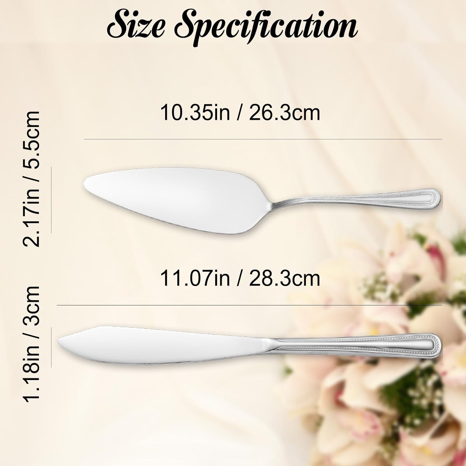 Juego personalizado de corte de pasteles para boda, servidor de pastel de boda grabado gratis, cuchillo de pastel de acero inoxidable y juego de