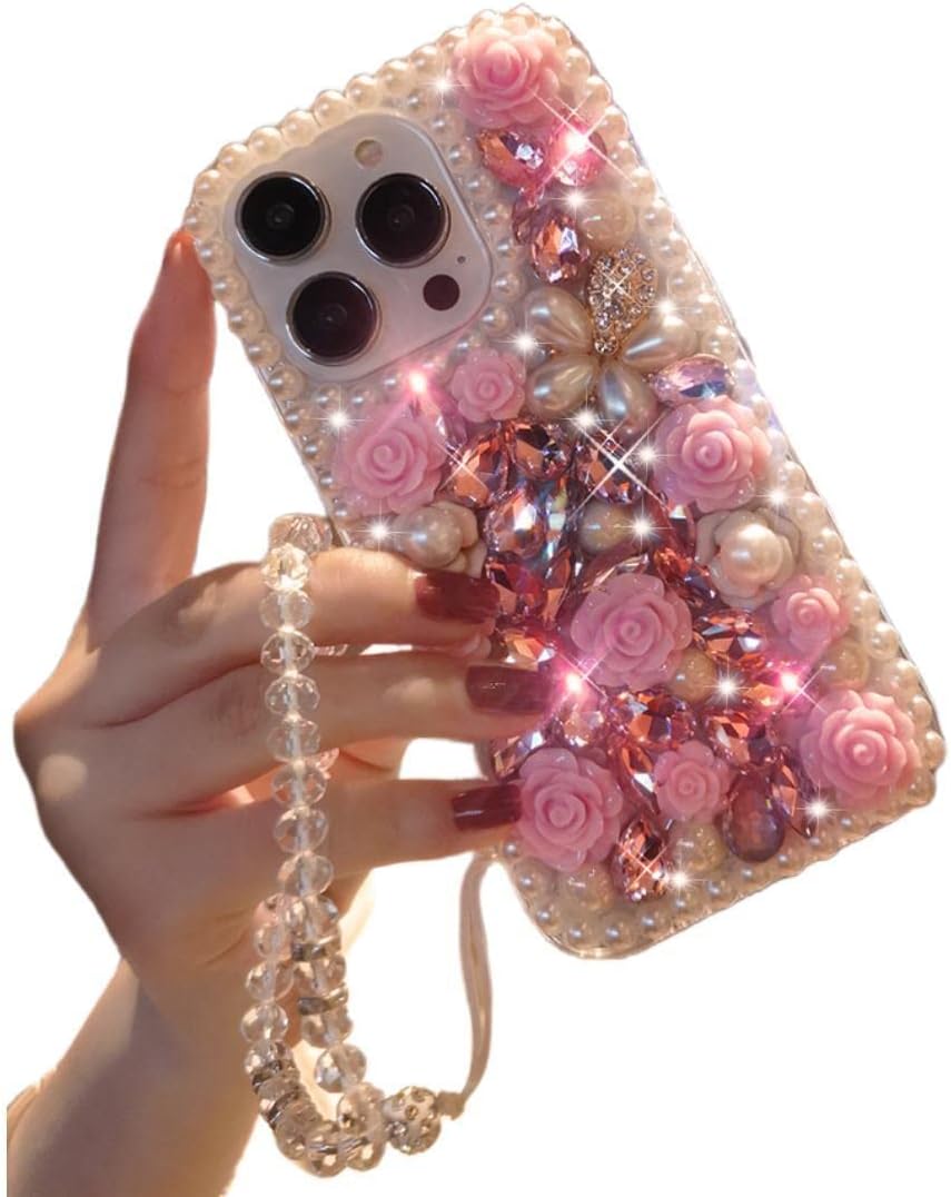 redecarie Funda para Galaxy A13 5G, para mujeres y niñas, de lujo, a la moda, con piedras preciosas de cristal, diamantes de imitación, con
