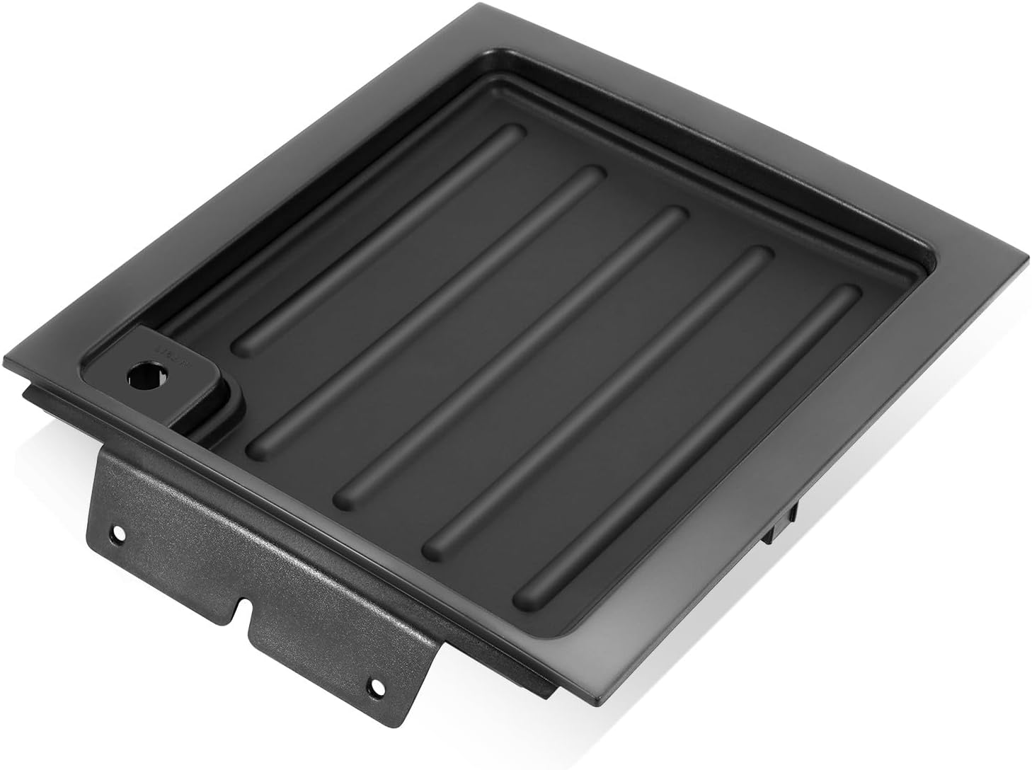 Auto Dynasty Modelo de entrada auxiliar bandeja de bisel superior del panel de tablero de estilo de fábrica compatible con Ford F-150 Lincoln Mark