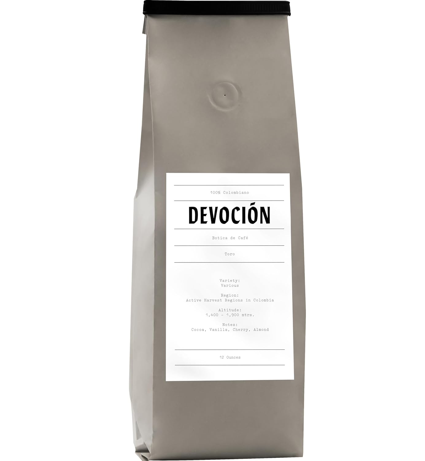 Toro House Blend 100% café colombiano en grano entero, 12 onzas