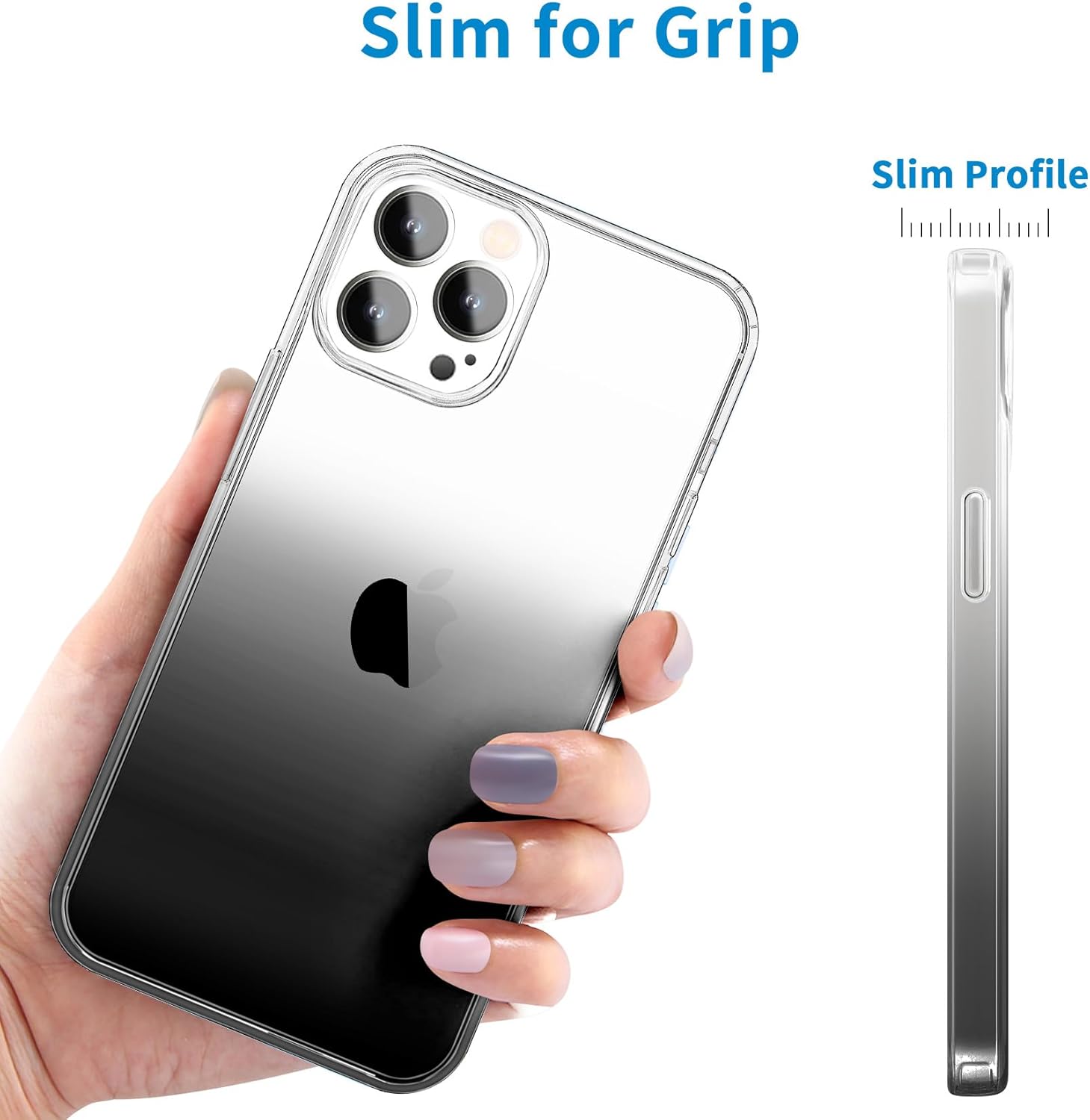 JJGoo Compatible con iPhone 15 Pro Funda transparente, suave y transparente Fiexible TPU funda para teléfono, a prueba de golpes, funda delgada para