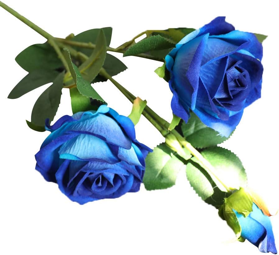 FRAKYEN Flores artificiales de seda, flores falsas de franela, rosa perla, ramo de boda artificial para ventana, jardín, oficina, patio, maceta