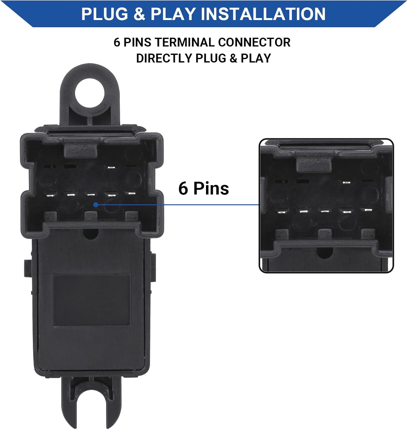 Interruptor de ventana eléctrica, botón de control de bloqueo de puerta, lado del pasajero delantero y trasero compatible con Nissan Frontier