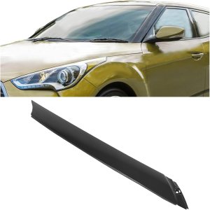 HECASA Moldura de pilar A para parabrisas compatible con Hyundai Veloster 2012-2017, repuesto para 861702V000, panel de moldura de ventana exterior, HECASA Moldura de pilar A para parabrisas compatible con Hyundai Veloster 2012-2017, repuesto para 861702V000, panel de moldura de ventana exterior,