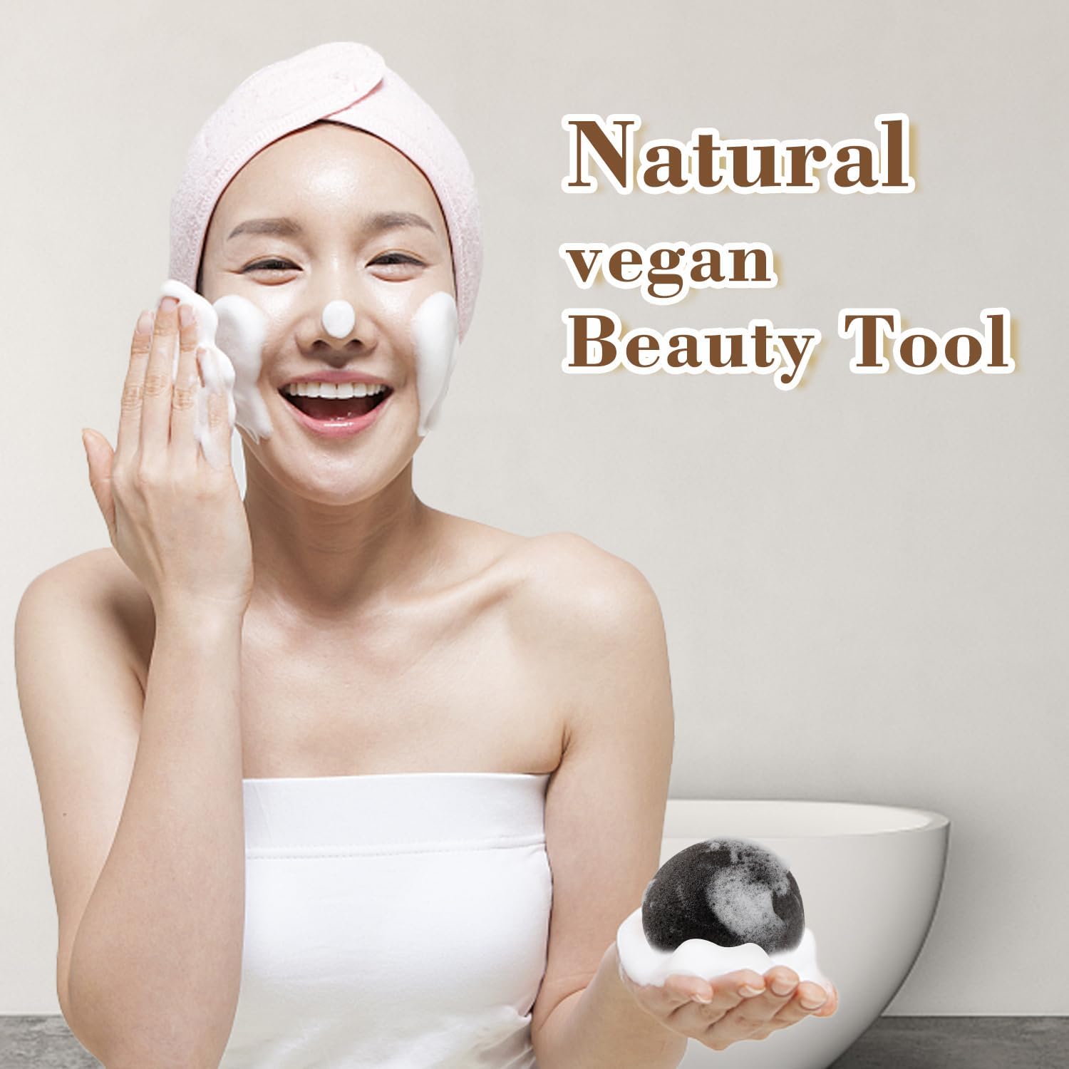 Spunspon Konjac – Juego de esponjas faciales orgánicas exfoliantes, exfoliantes faciales suaves diarios, cuidado de la piel, esponja de limpieza