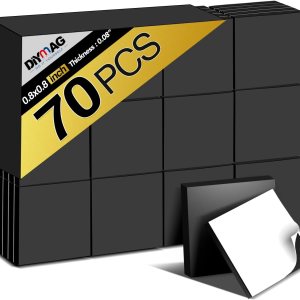 DIYMAG Cuadrados magnéticos adhesivos, cinta magnética adhesiva flexible (cada uno 0.787 x 0.787 x 0.079 in), hojas magnéticas con adhesivo para DIYMAG Cuadrados magnéticos adhesivos, cinta magnética adhesiva flexible (cada uno 0.787 x 0.787 x 0.079 in), hojas magnéticas con adhesivo para