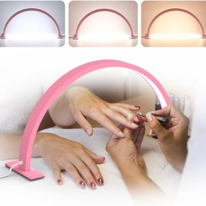 cenoz Lámpara de escritorio de uñas de media luna para profesionales, luz de pestañas para extensiones de pestañas, lámpara de escritorio, luz de cenoz Lámpara de escritorio de uñas de media luna para profesionales, luz de pestañas para extensiones de pestañas, lámpara de escritorio, luz de